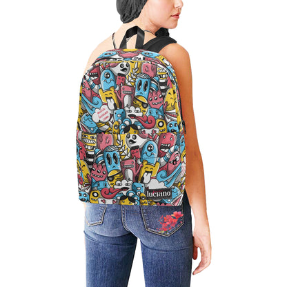 Zaino Unisex Doodle Prime – All Over Print in Nylon | Marie Luciano Design