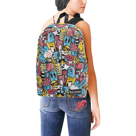 Zaino Unisex Doodle Prime – All Over Print in Nylon | Marie Luciano Design